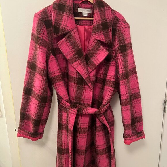 Noize Long Length Vegan Wool Coat - Picture 2 of 8